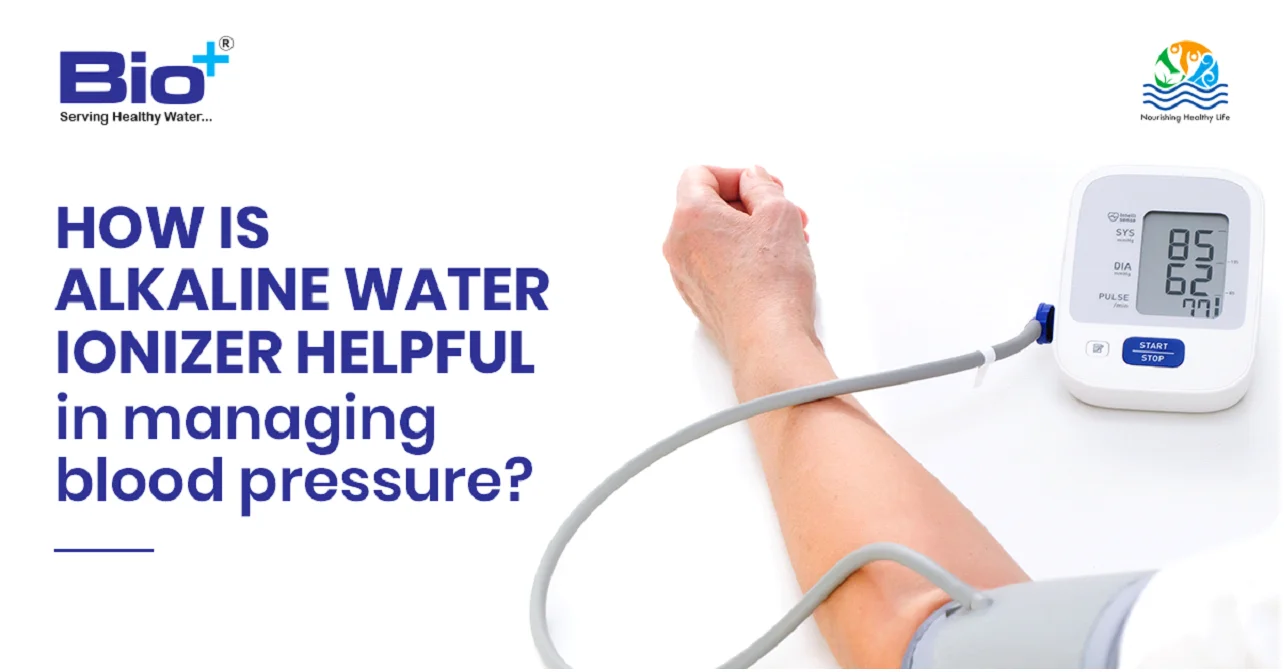 How is alkaline water ionizer helpful in managing blood pressure?